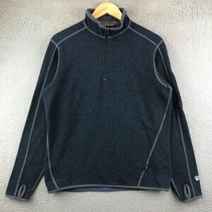 Kuhl Mens Blue Half-Zip Pullover Sweater Fleece size M
